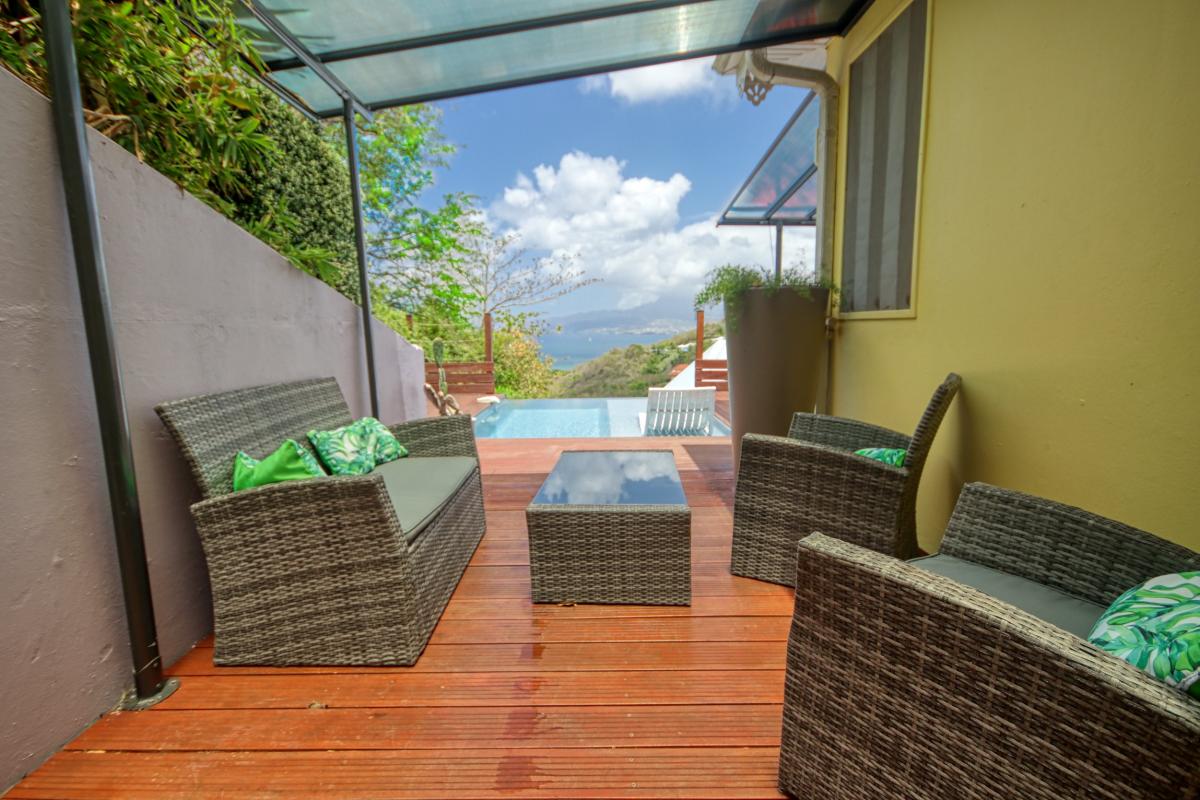 Location villa Martinique - Salon extérieur